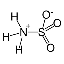 ساختار شیمیایی دو بعدی سولفامیک اسید